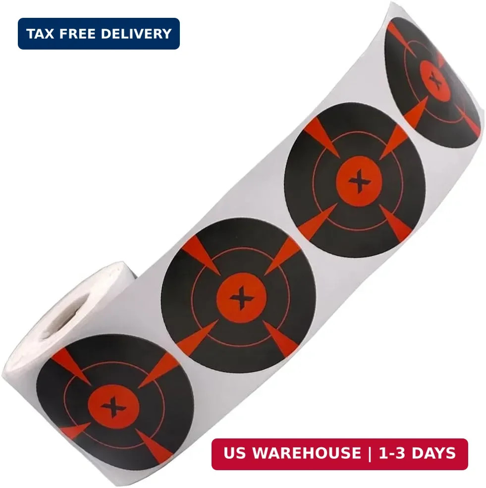 4 Inch x 200 Pcs Splatter & Reactive Fresh Blooming Shooting Target Stickers