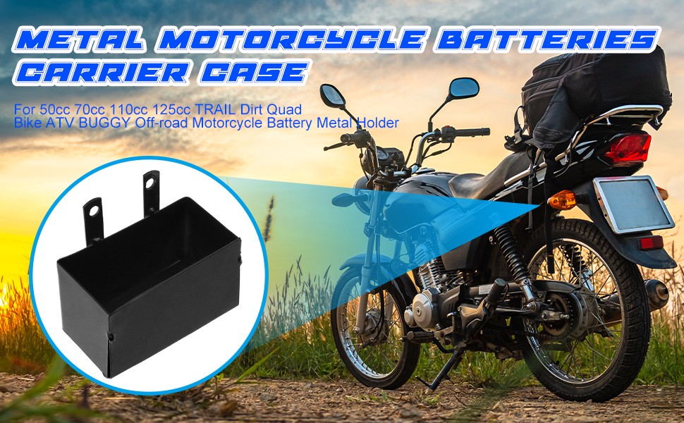 Battery Storage Carrier Case For 50cc 70cc 110cc