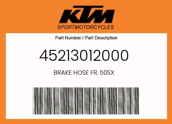 KTM Genuine Brake Hose Fr. 50Sx - 45213012000