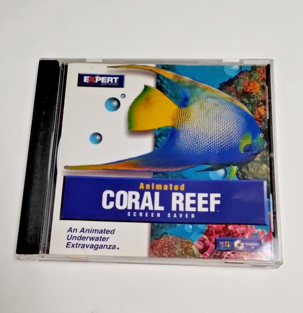 Animated Coral Reef Screen Saver Vintage Compuer Fish Fun Screensaver