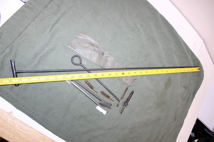US Military Issue Rifle and Pistol Gun Cleaning Kit A2 Buttstock Pouch .223 5.56