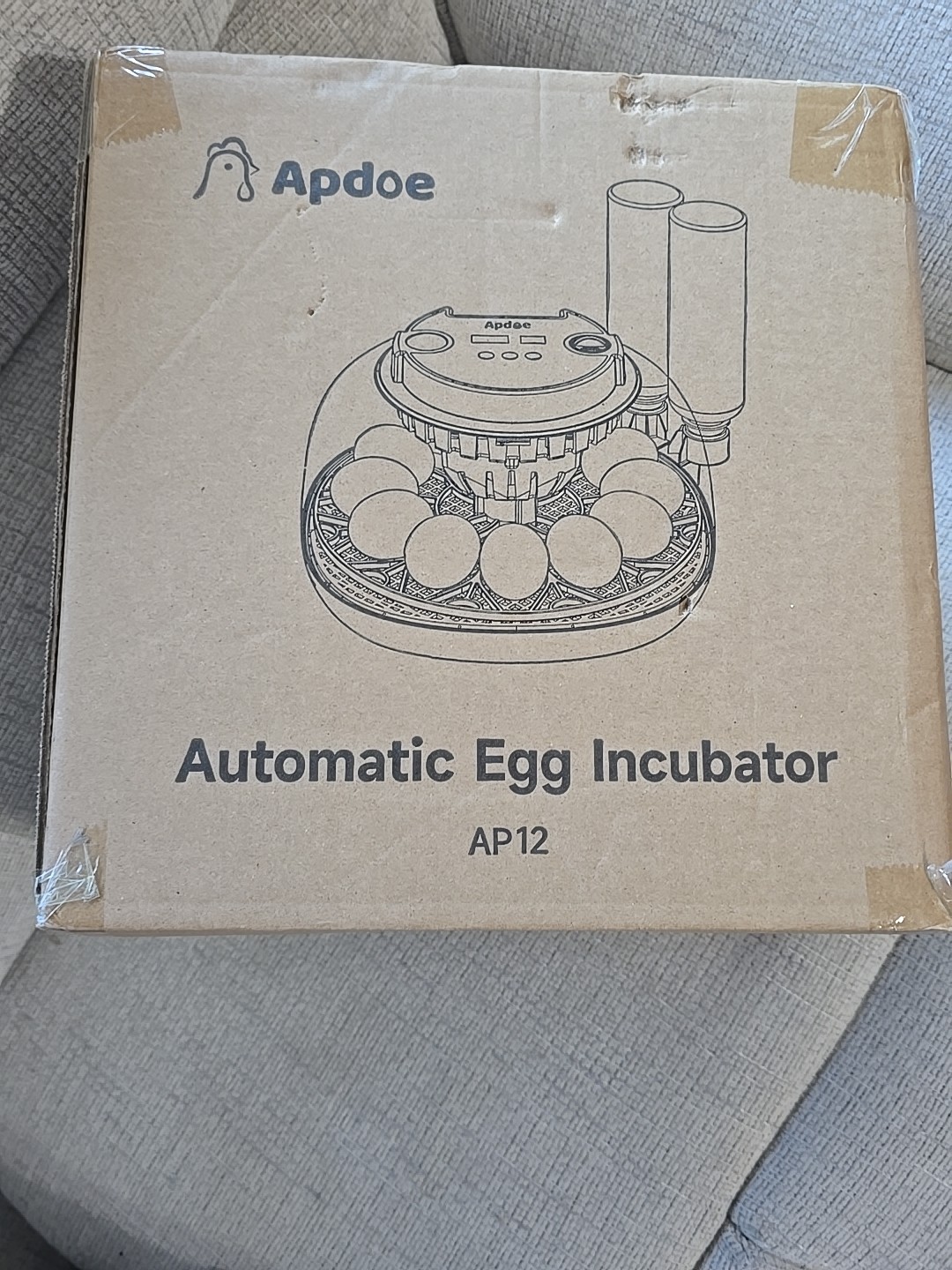 Apdoe 12 Eggs Incubator Automatic Turning Chicken Hatcher Incubators - AP-12