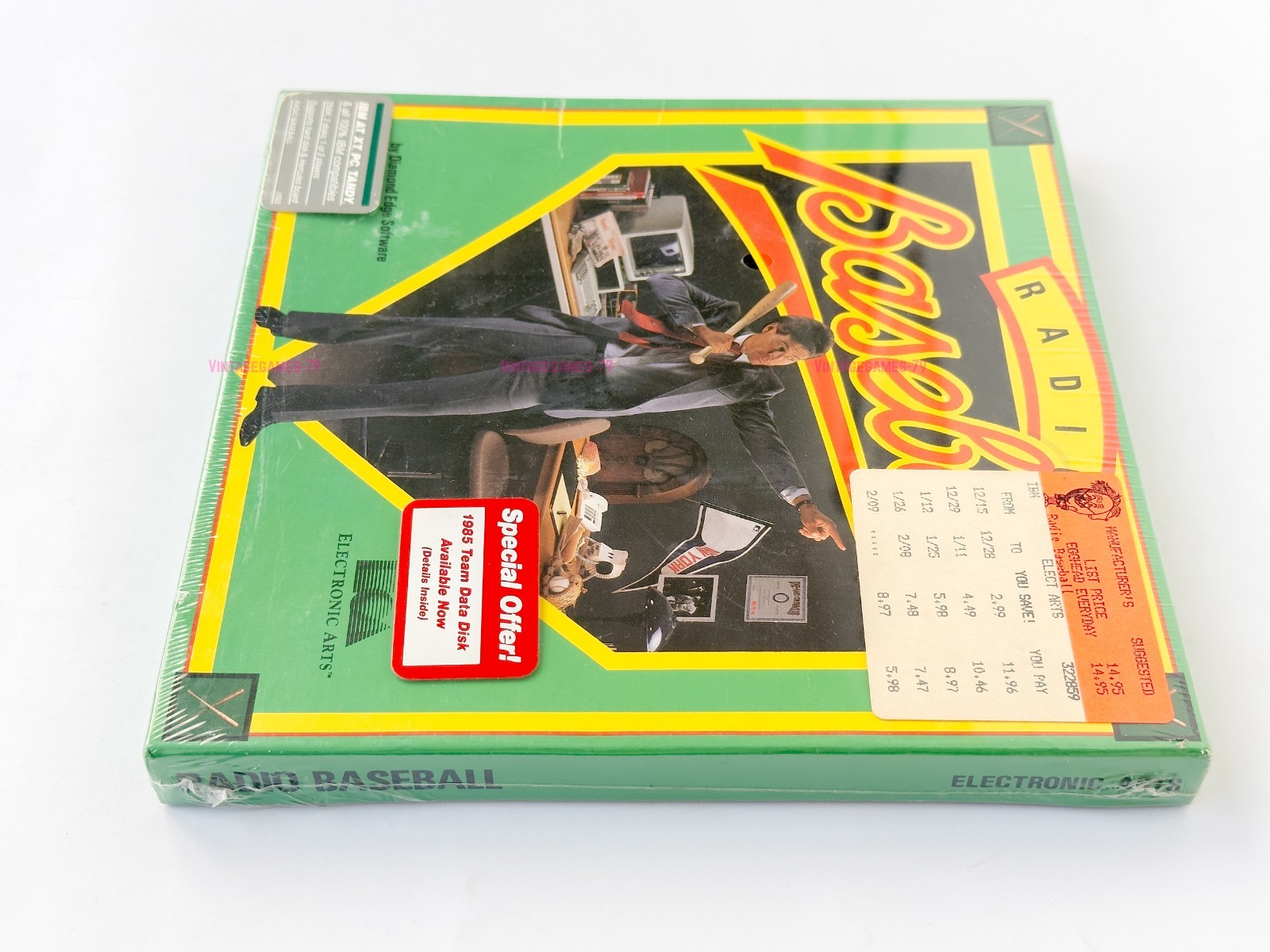 Radio Baseball - Electronic Arts - 1986 / IBM PC - Sealed