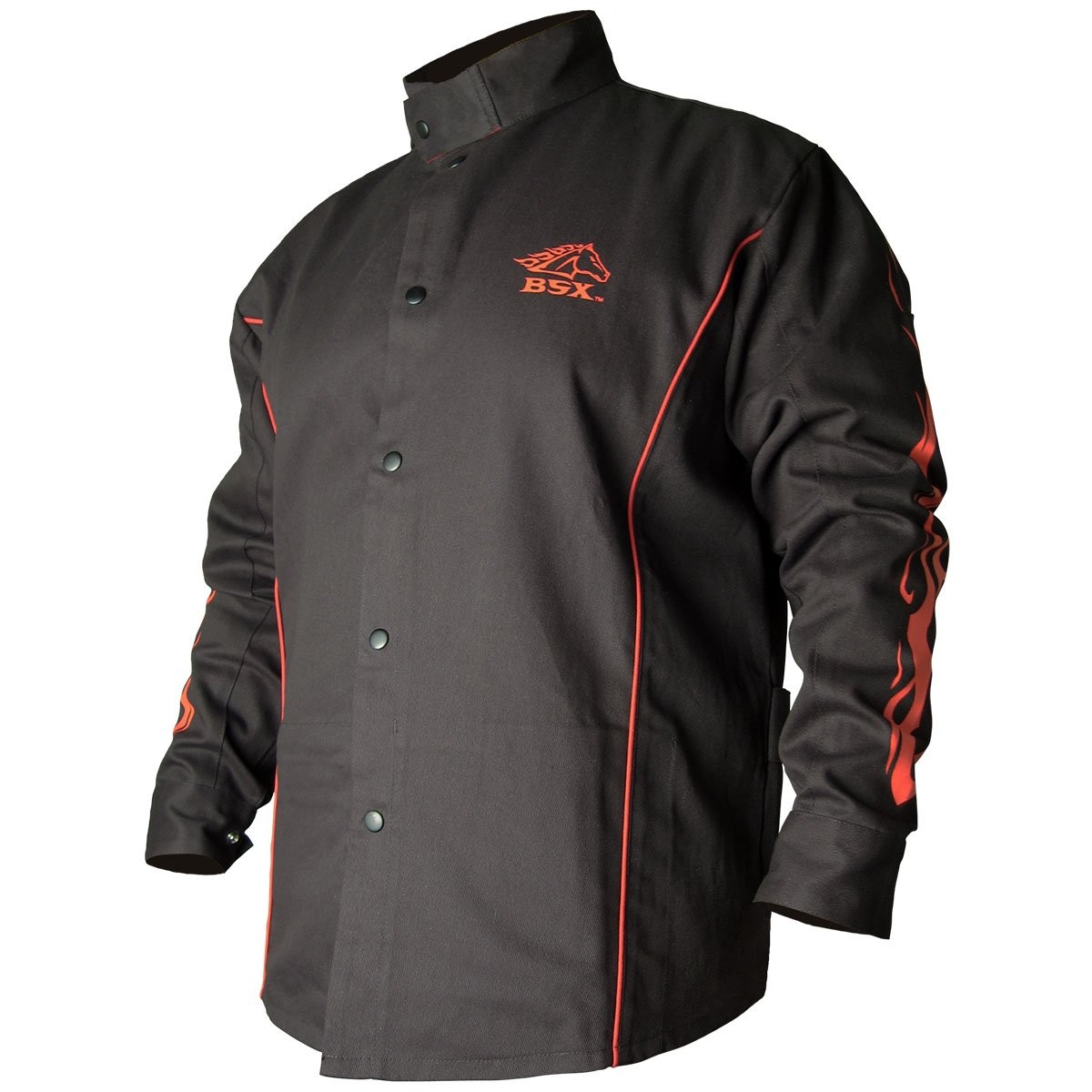 Revco Bx9c Bsx Stryker Welding Jacket Large Black Durable Protective Coat