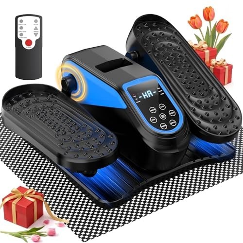 Under Desk Elliptical Mini Electric Leg Exerciser 12 Speed RF Remote LCD Display