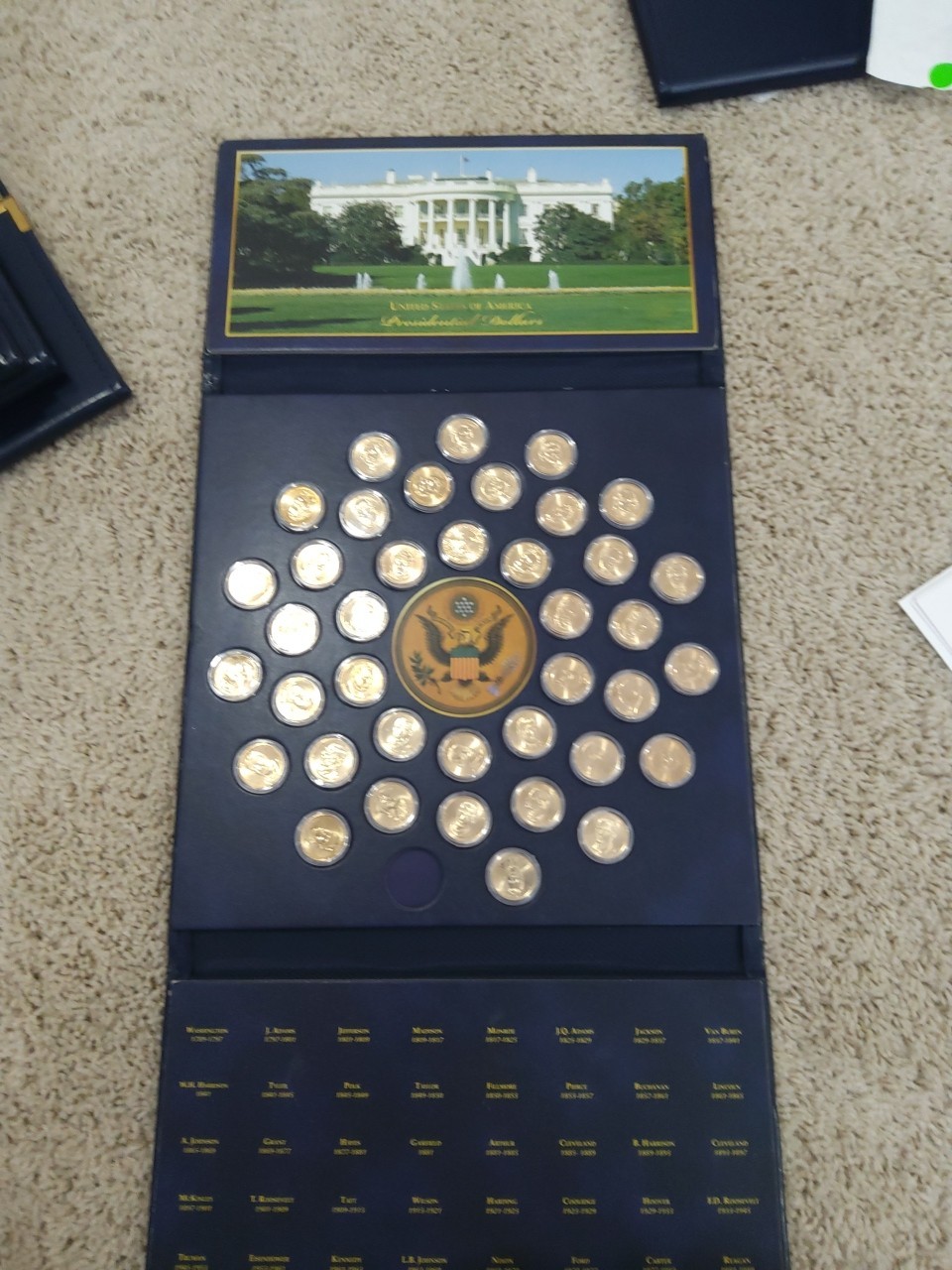 World Reserve Monetary Exchange Presidential Dollars Album.    READ DESCRIPTION