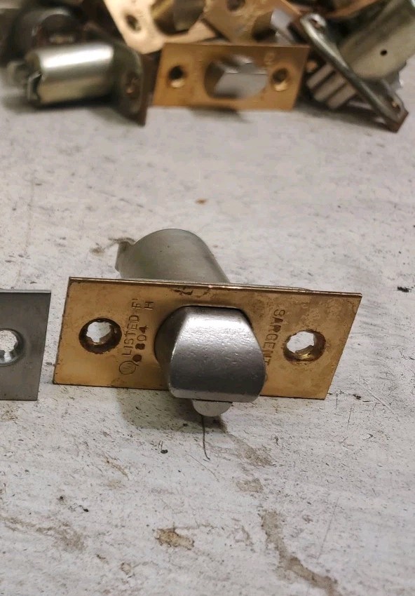 Lot Of 3 SARGENT LOCK 6 SERIES 804 FH SPRING LATCH 2 3/8 Copper