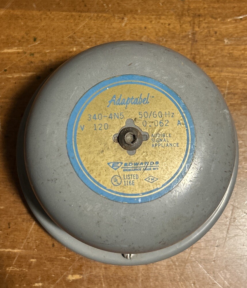 Edwards General Signal Adaptabel 340-4N5 120V 50/60Hz USED SCHOOL FAST SHIPPING