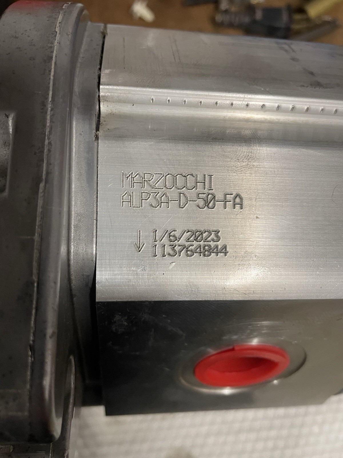 Marzocchi ALP3A-D-50-FA Gear Pump, 33cc/Rev, 14.5 gpm @ 1800 RPM, B Mount, CW