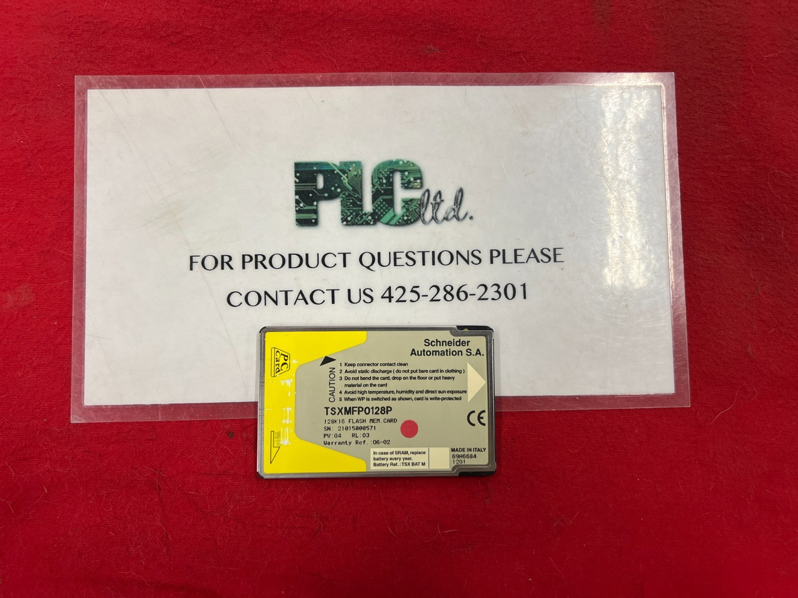 TSXMFP0128P Schneider Modicon Flash Memory Card Used TSX-MFP-0128P