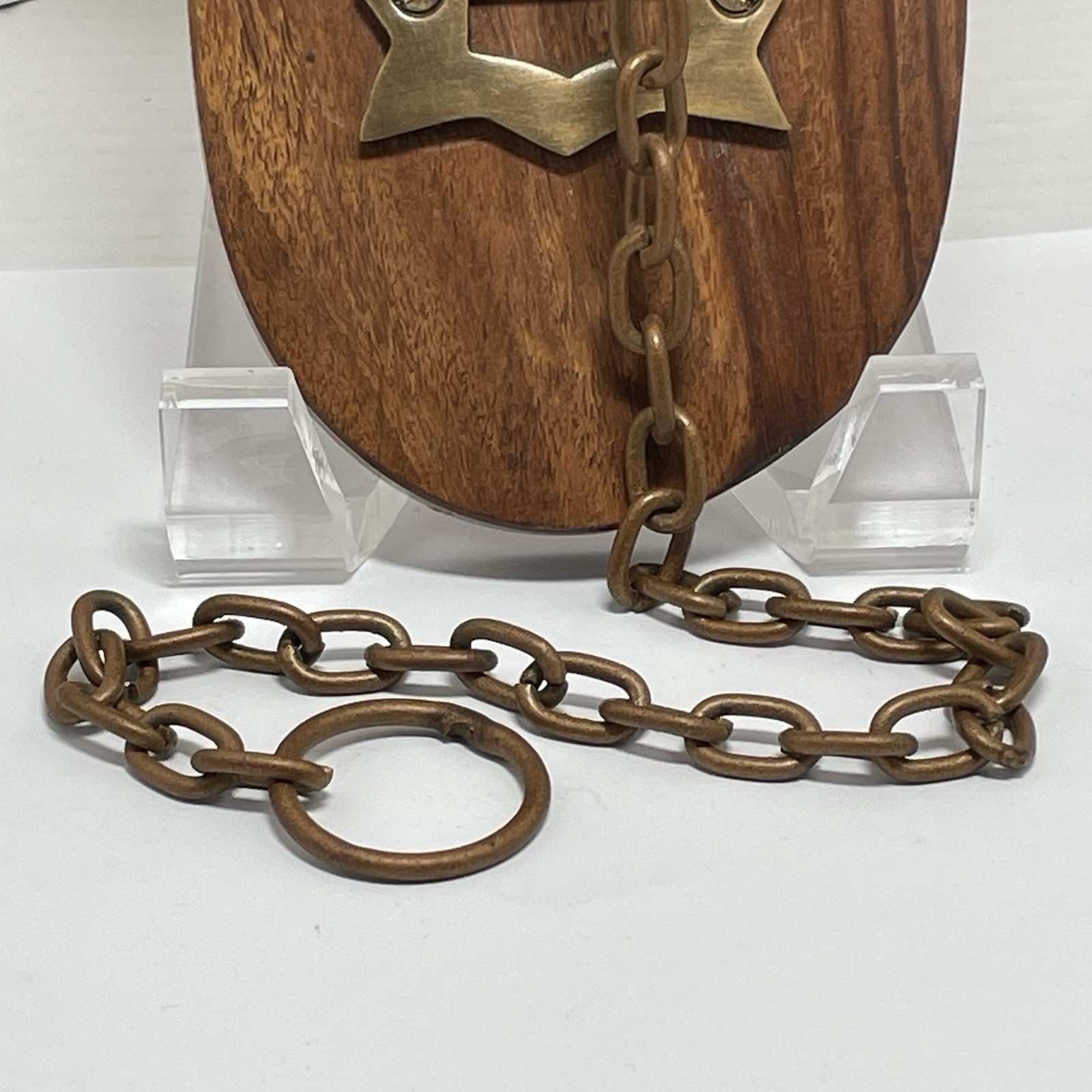 Wall Mount Brass Pull Chain Door Bell 14” Reproduction