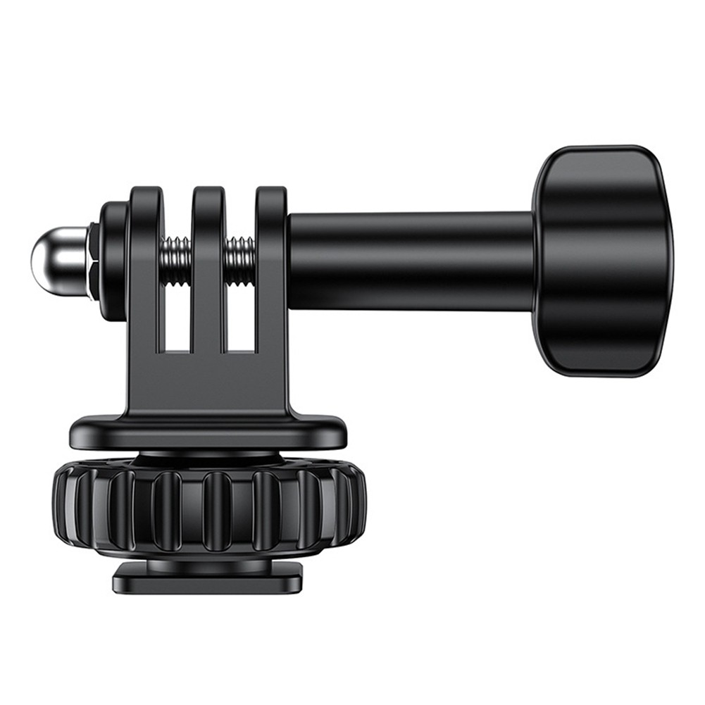 Action Camera Cold Shoe Adapter with 180° Adjustment, 1/4 Inch Screw Hole,6574