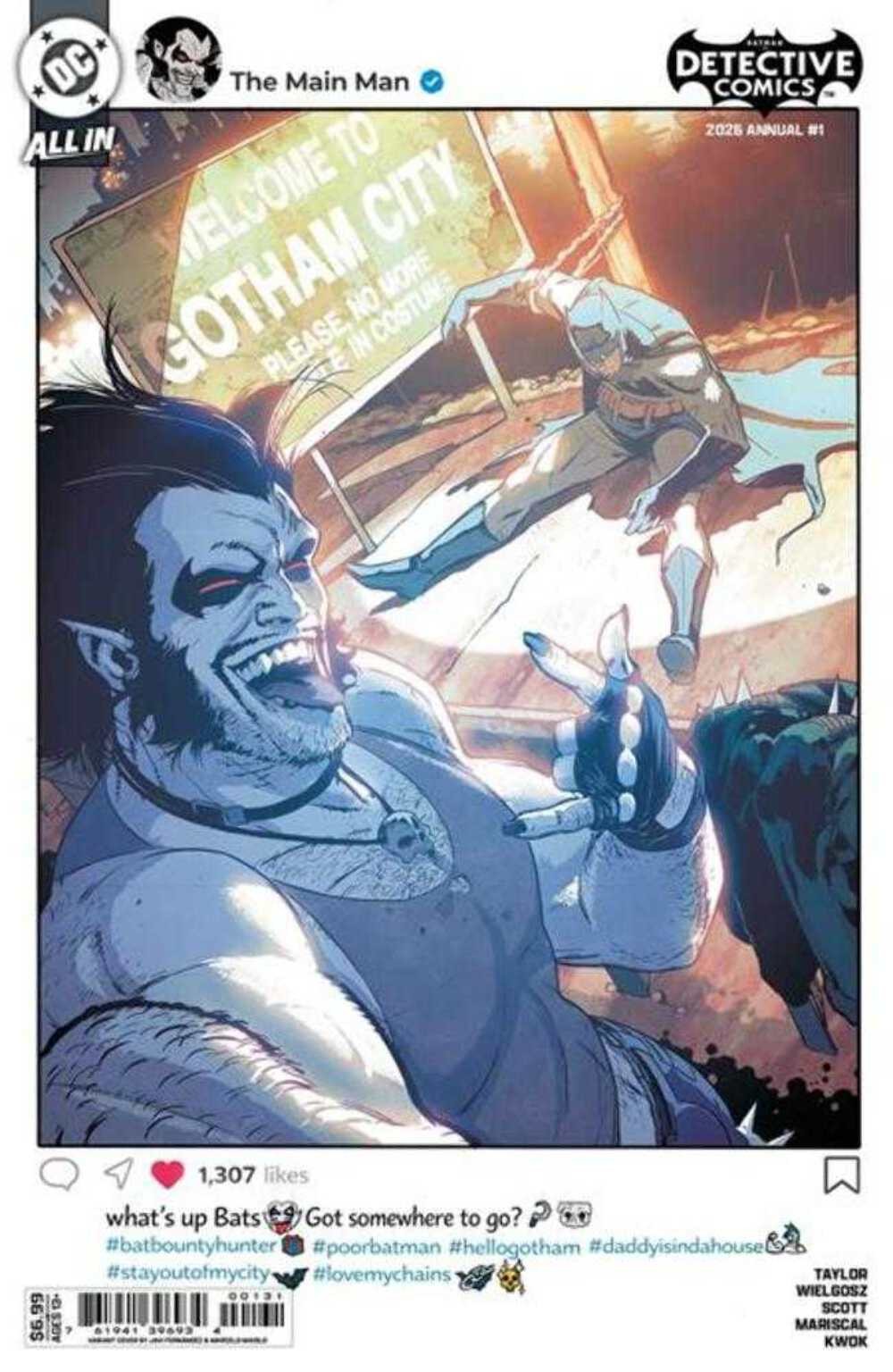 Detective Comics 2026 Annual #1 (One Shot) Cover C Javier Fernandez Card Stock V