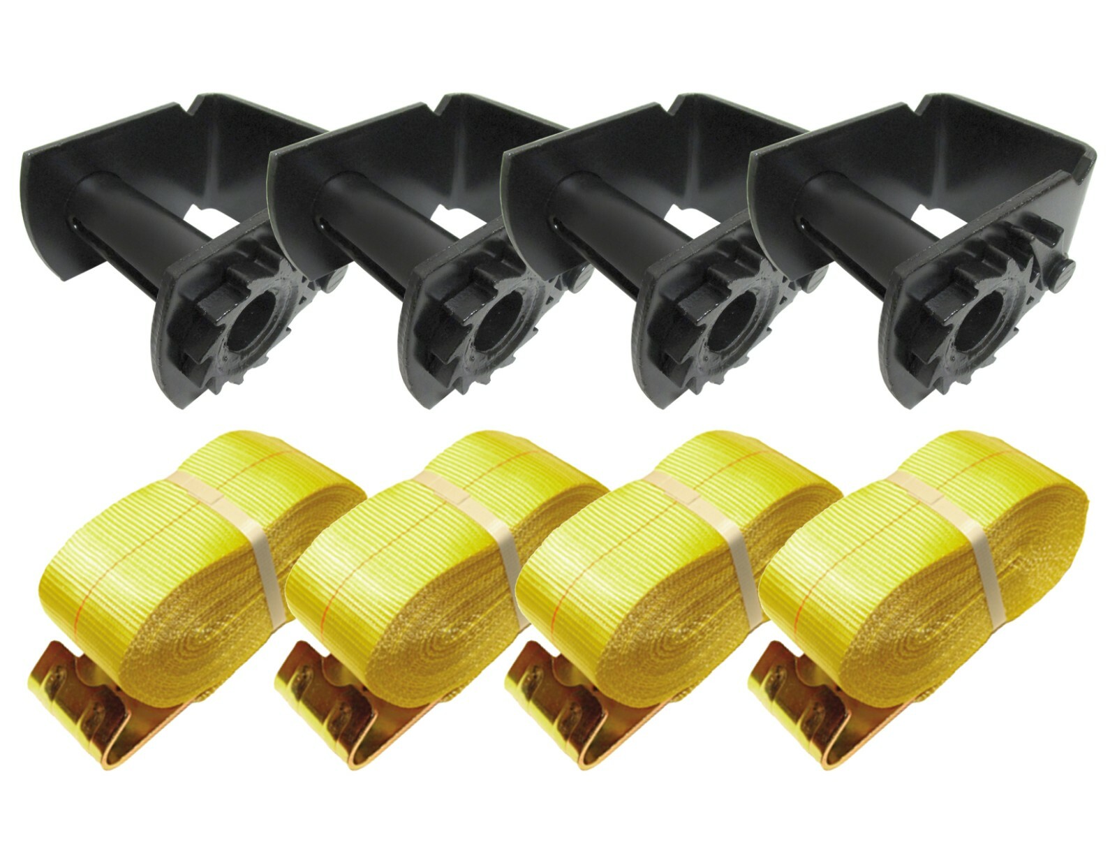 4" Sliding Portable Winch High Profile Tie Down Cargo 4 x 30 Cargo Control Strap