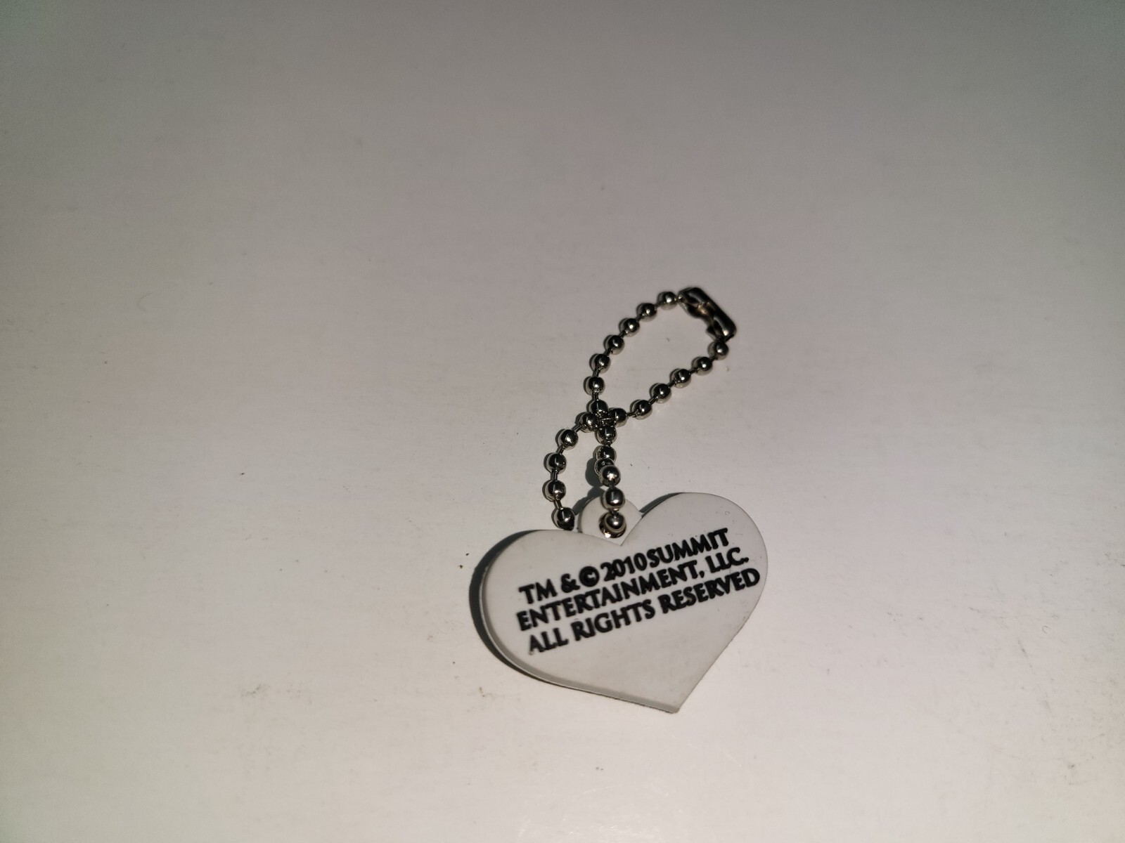 NEW JACOB on white HEART Keychain