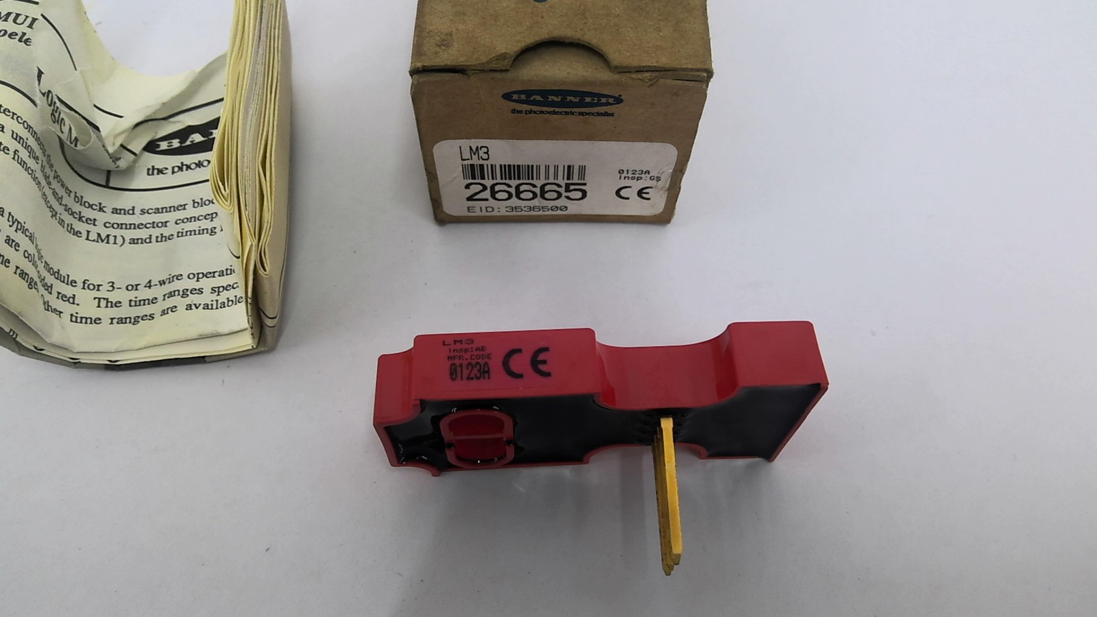 Banner LM3 0123A Logic Module Insp: AB Jumper For D/O
