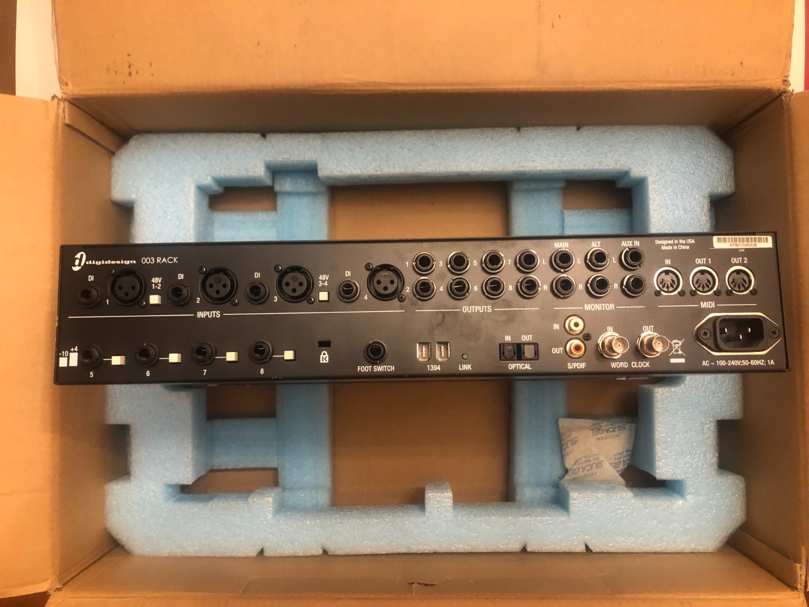 Digidesign 003 Rack Audio Interface 8-Channel Firewire Midi Pro Studio Recording