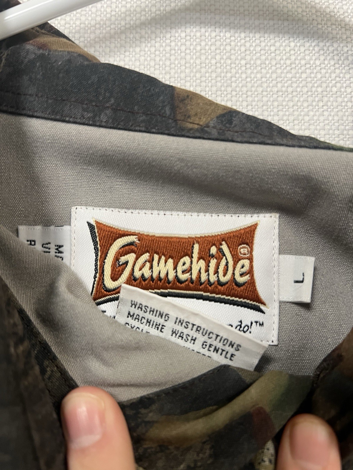 Gamehide Size L Camo Button Up
