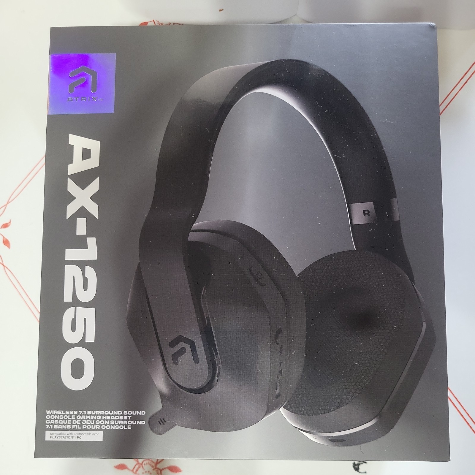 Atrix AX-1250 Wireless Gaming Headset  (PlayStation, XBOX,  N Switch, PC) Sealed