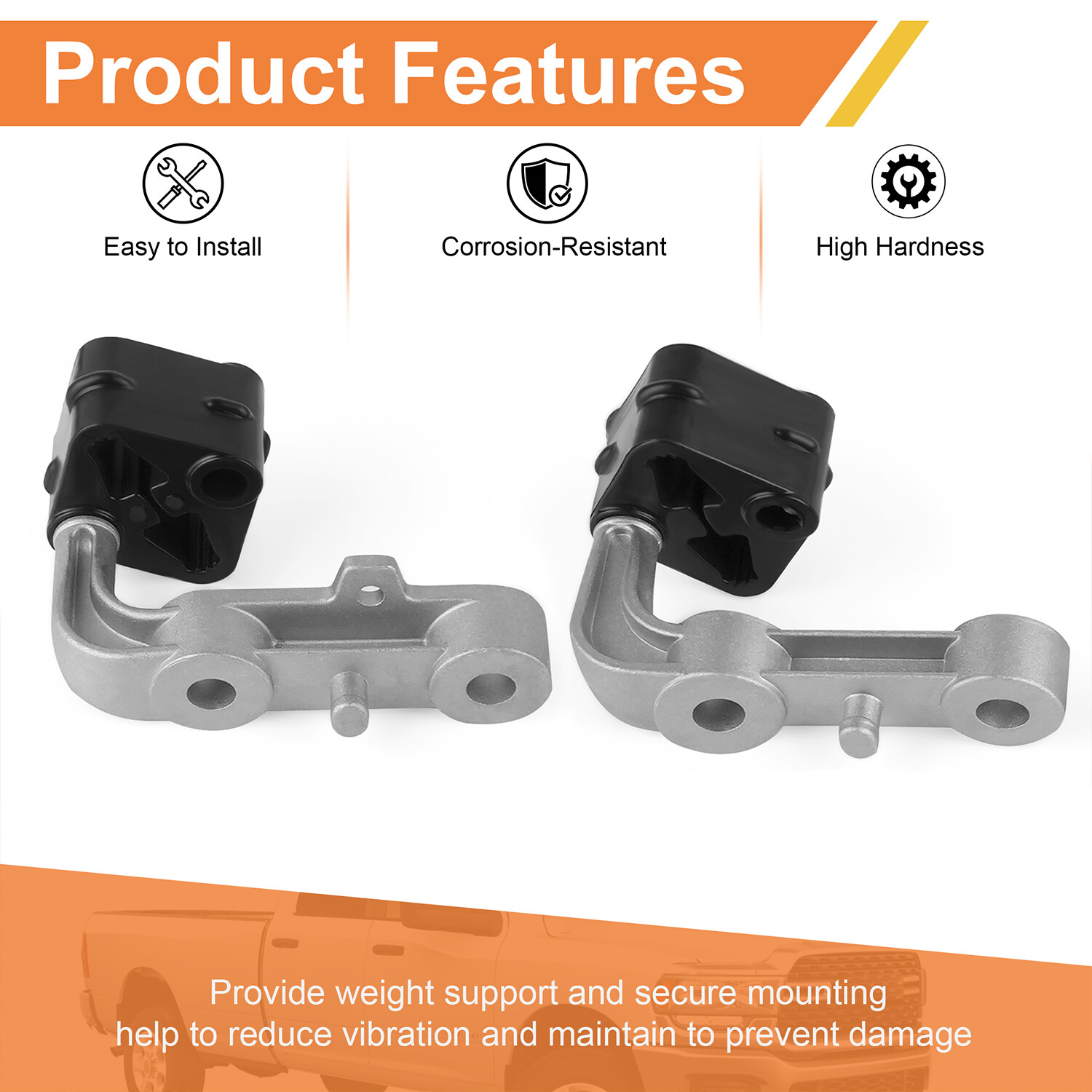 Exhaust Rubber Isolator Hanger for Ram 1500 2019-25 Pair Driver & Passenger Side