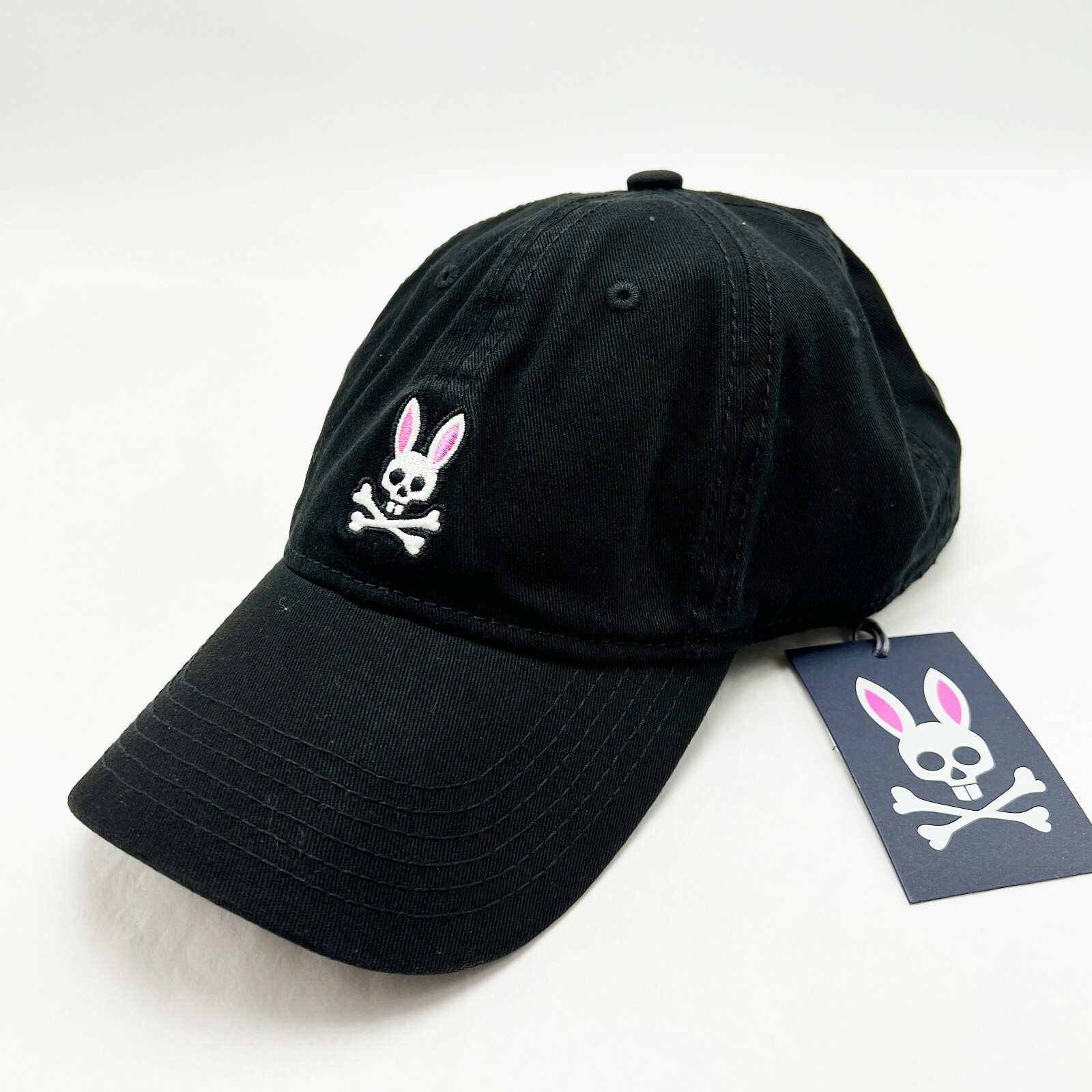 *NEW* Men Psycho Bunny SUNBLEACHED CAP Navy Blue (B6A815A1HT 410)