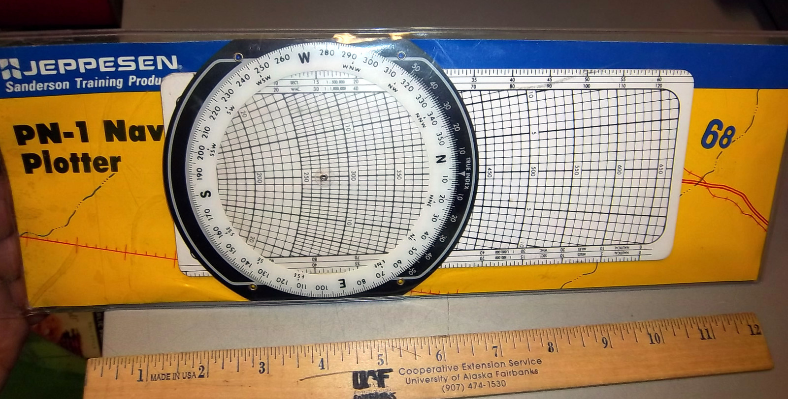 PN-1 navigation Plotter by Jeppesen and booklet, new in unopened package, nice