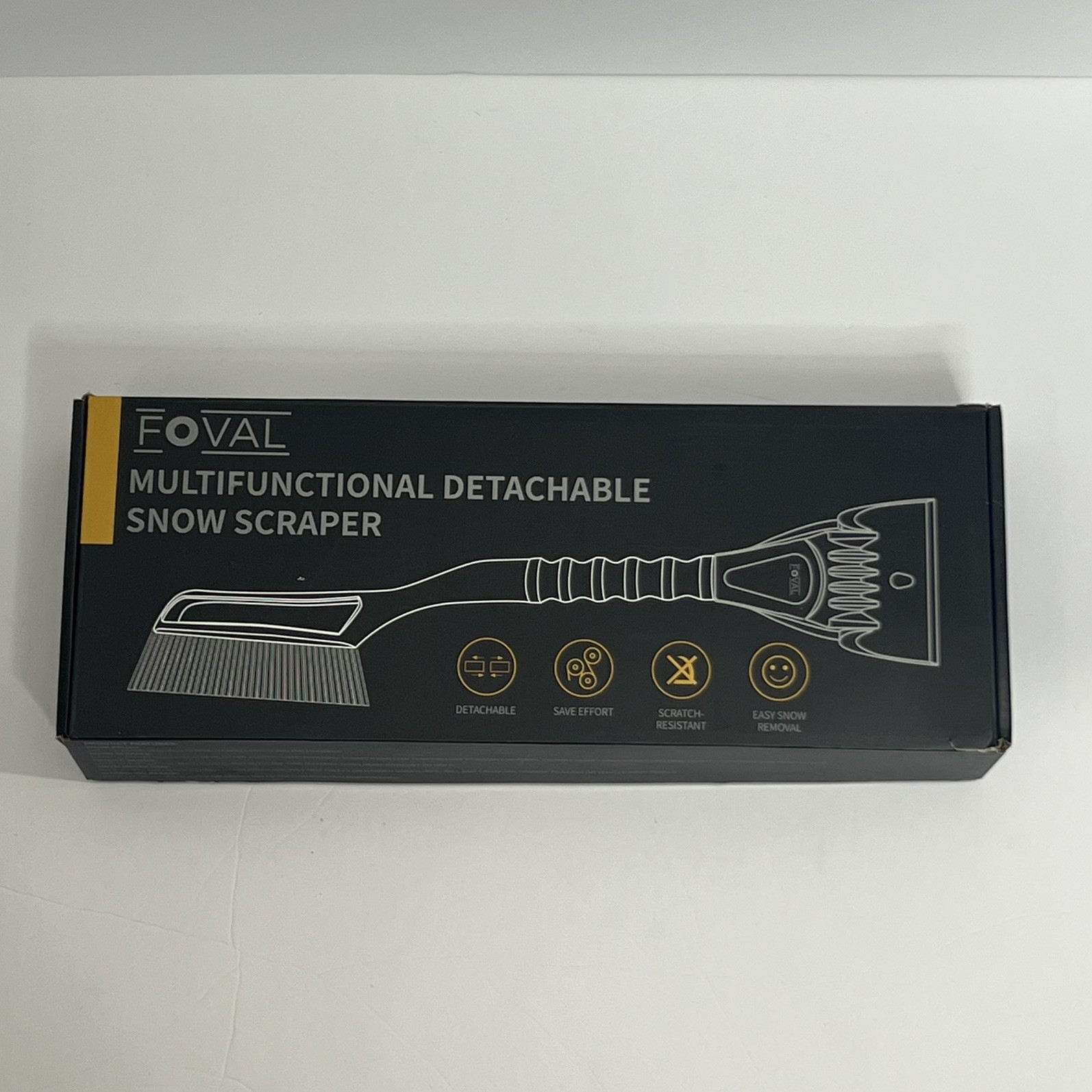 Car Snow Brush & Ice Scraper – FOVAL Detachable Multifunction Winter Tool New
