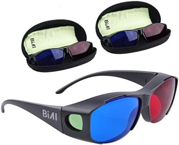Durable Black Plastic Frame 3D Glasses