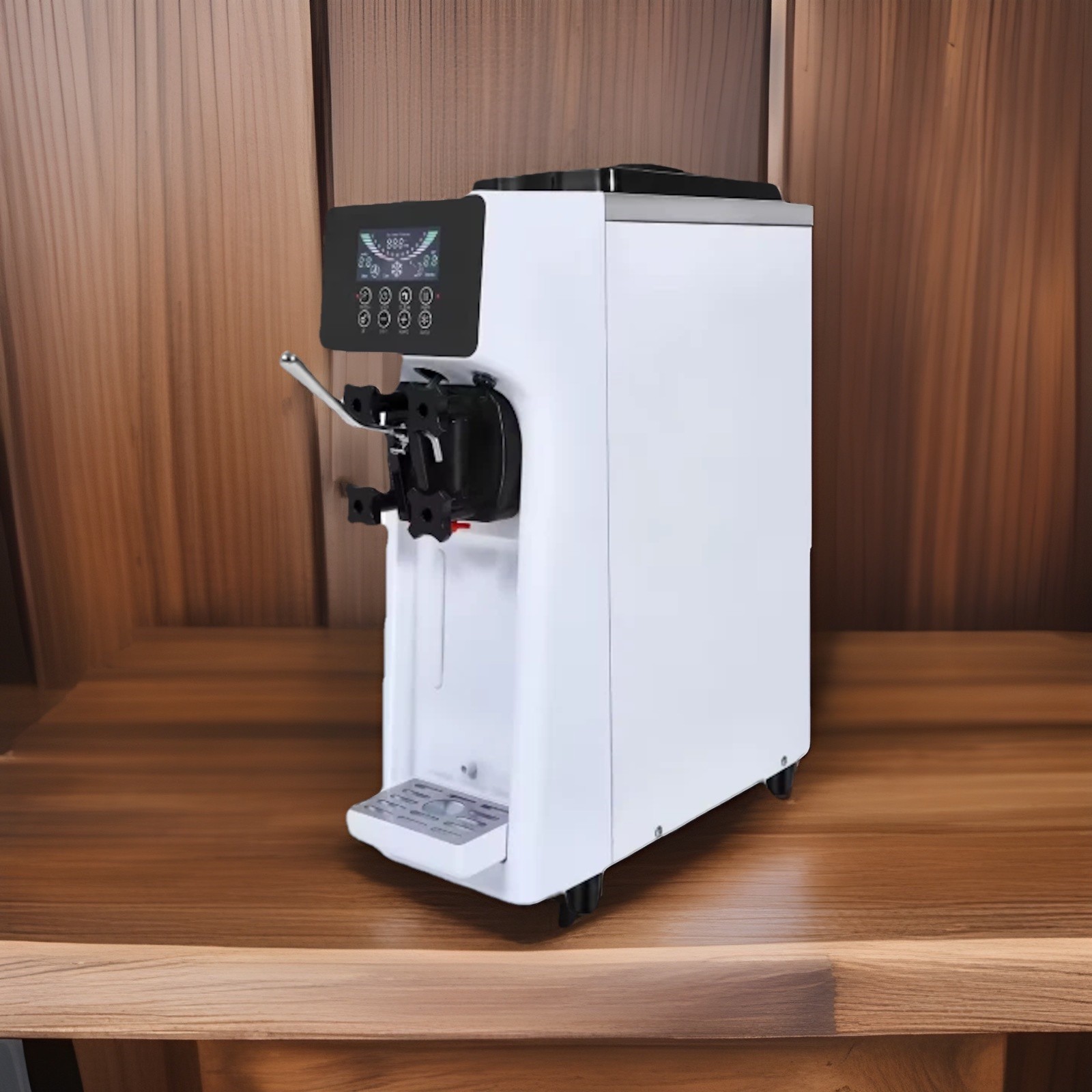 Commercial Soft Serve Ice Cream Machine – Countertop, Single Flavor, Auto Clean