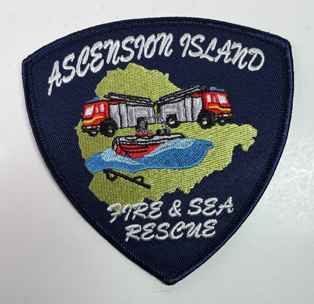 Ascension Island Fire Sea Rescue British Overseas Territory Europe Patch F9