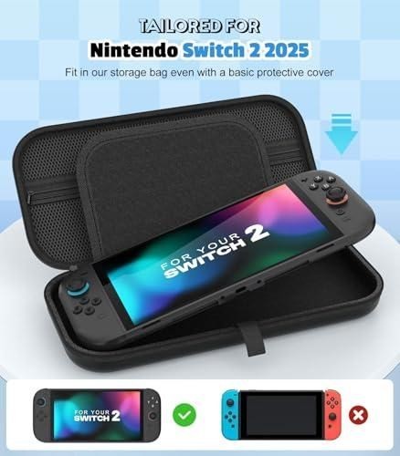 Protective Hard Shell Travel MoKo Carrying Case for Nintendo Switch 2