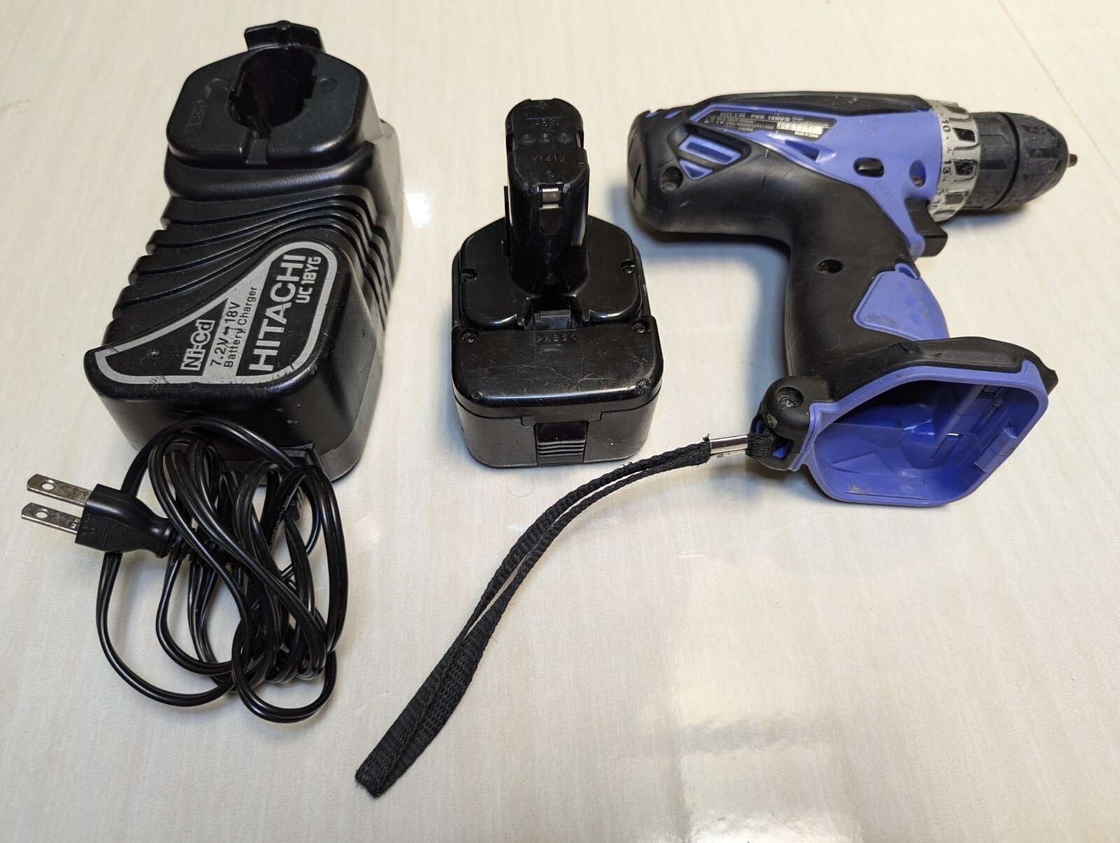 Hitachi Cordless Drill driver Battery and Charger