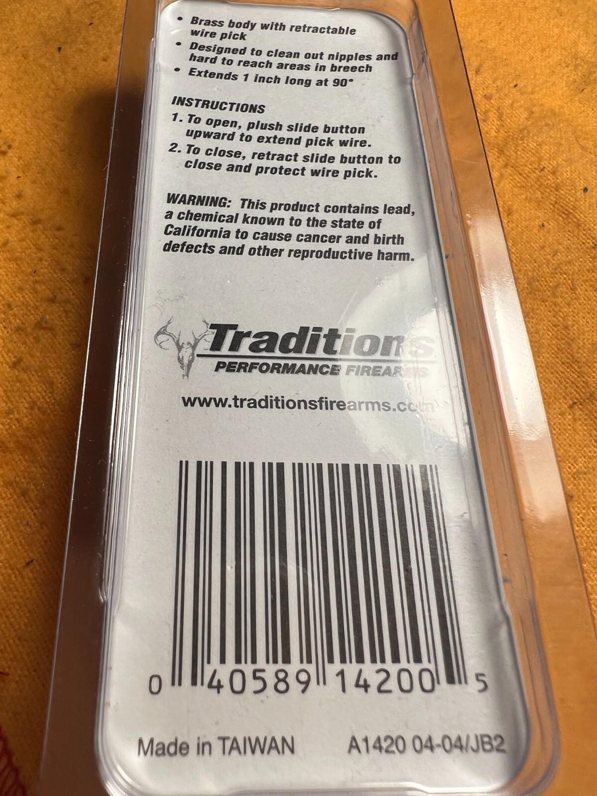 Traditions In-Line Nipple Pick