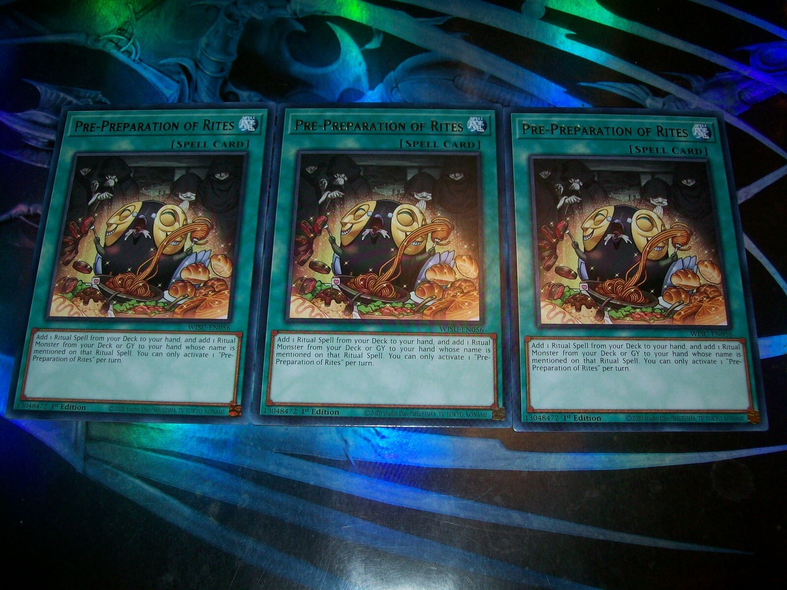 3x Pre-Preparation of Rites 1st Edition Rare WISU-EN056 Yu-Gi-Oh!