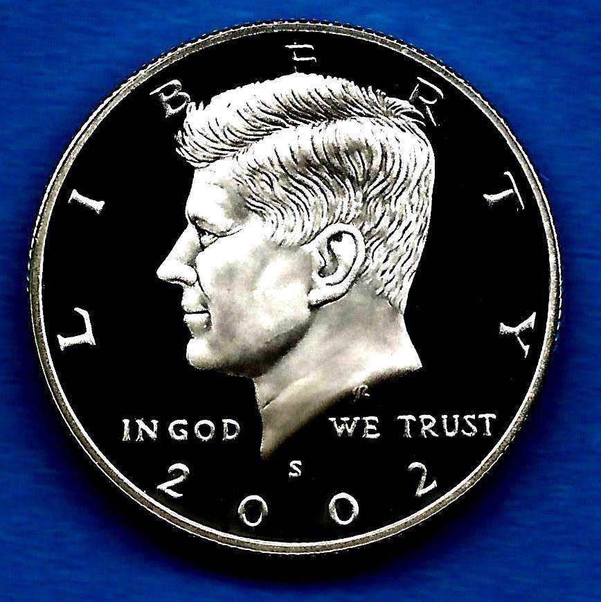 2002 S Clad Gem Proof Kennedy Half Dolllar