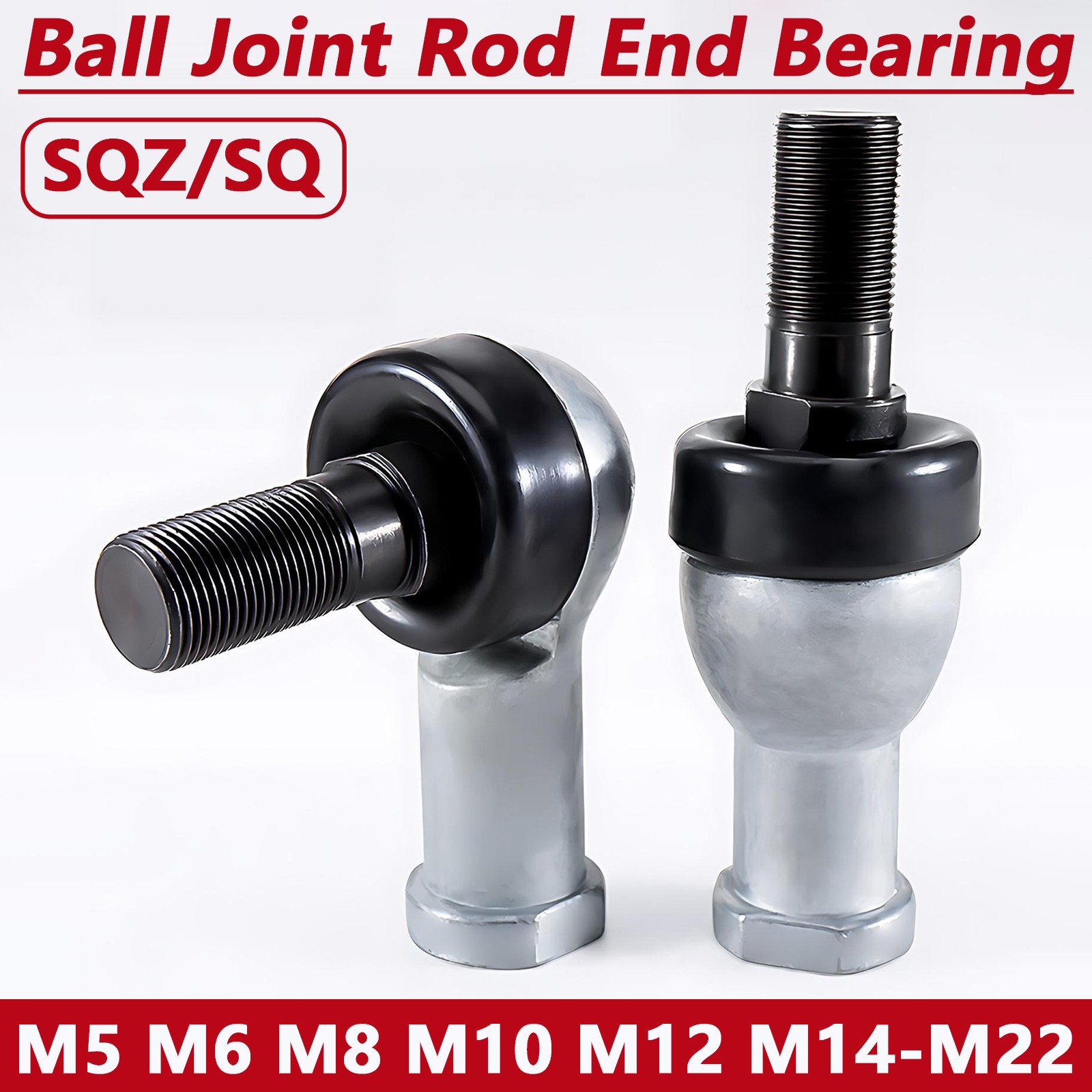 Straight Shape SQZ / Angle SQ Ball Joint Rod End Bearing M5 M6 M8 M10 M12-M22