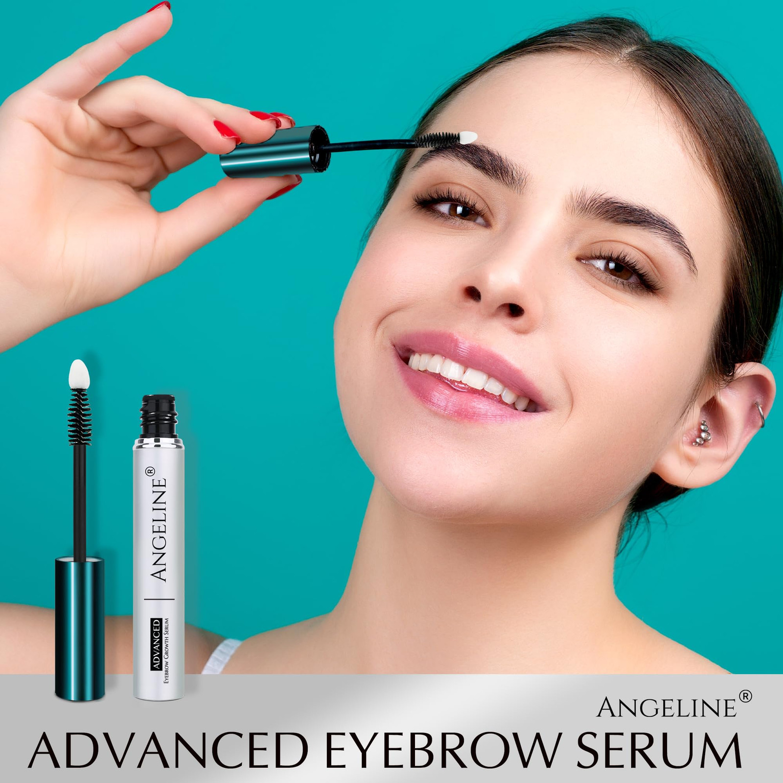 Premium Eyebrow Growth Serum for Thicker Brows, Advanced Eyebrow Serum to Gro...