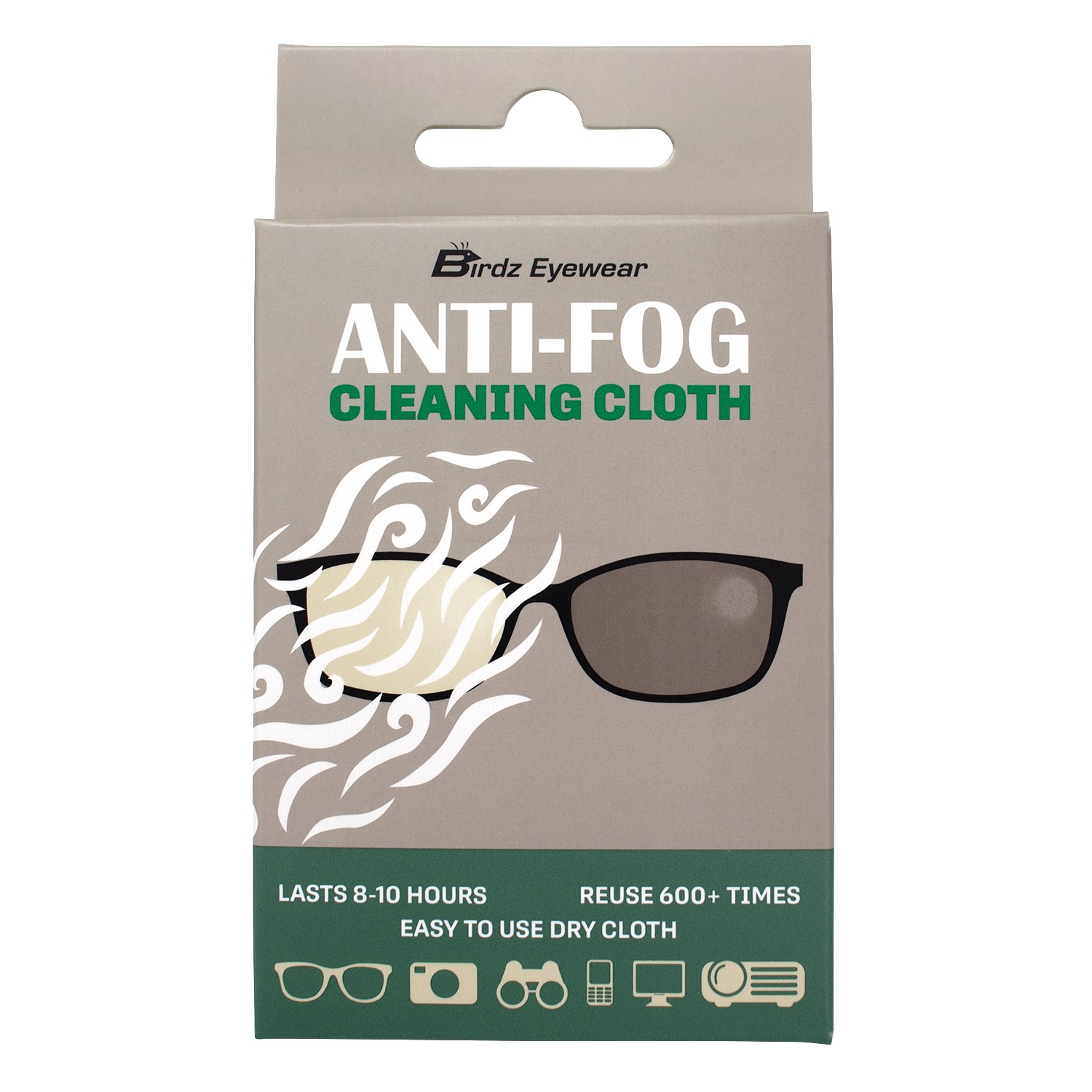 Birdz Anti-fog Easy to Use Reusable Cloth for Fog Free Glasses & Airsoft Goggles