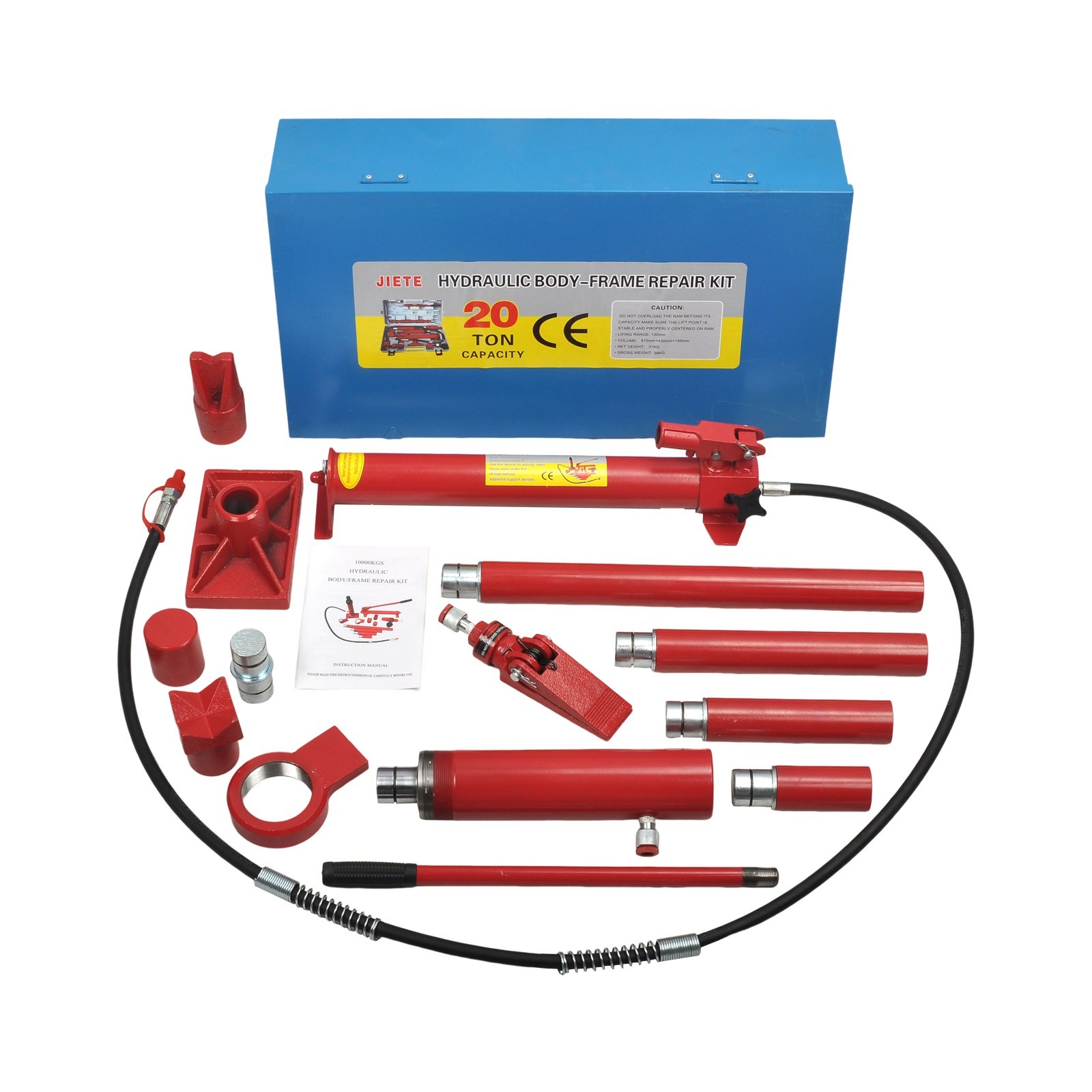 20 Ton Porta Power Hydraulic Jack Body Frame Repair Kit Car Auto Tool  Lift Ram