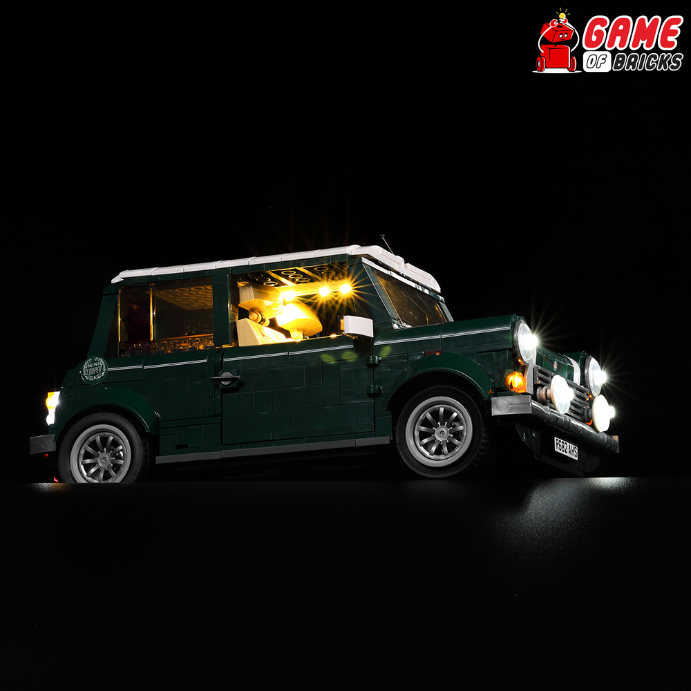 LED Light Kit for Mini Cooper - Compatible with LEGO® 10242 Set