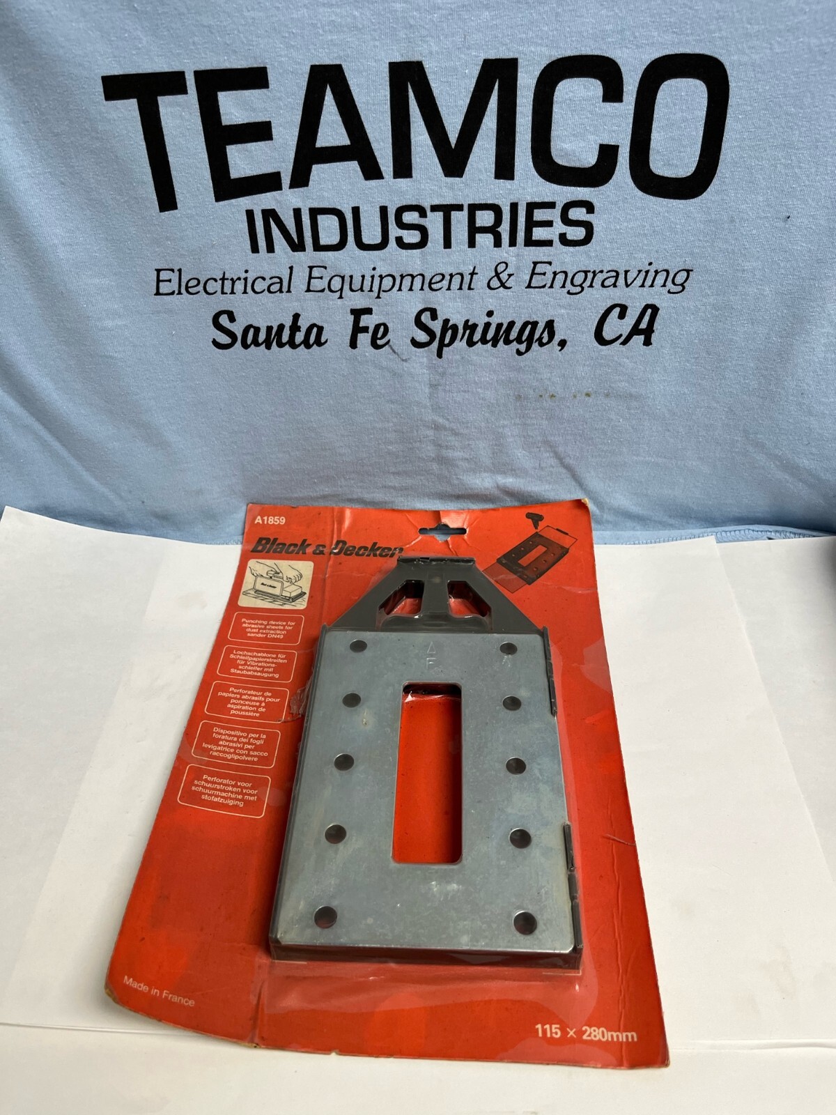 NEW Black & Decker A1859 Sander Punching Device 115x280mm DN49