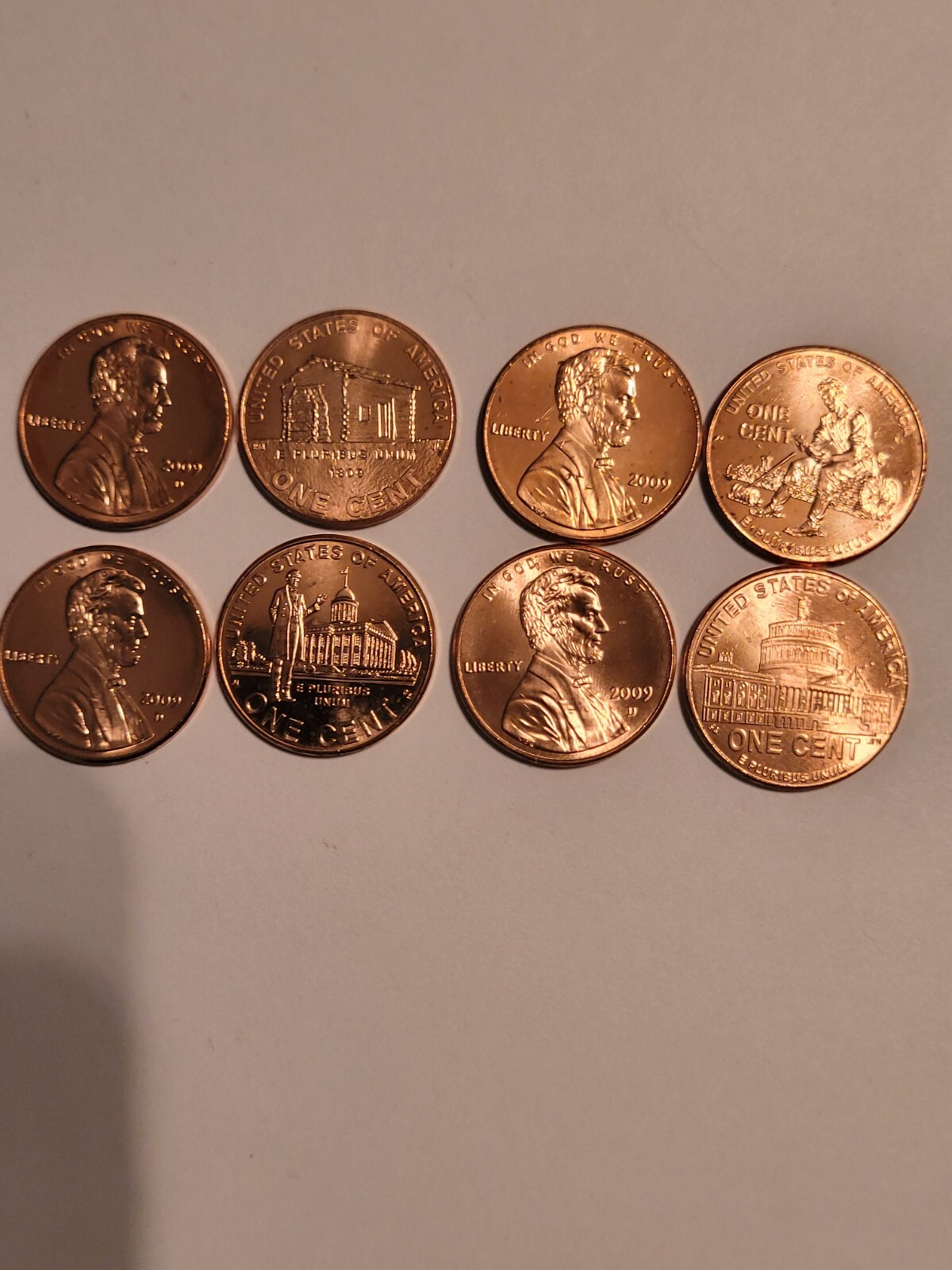 Lincoln Commemorative 2009 Pennies