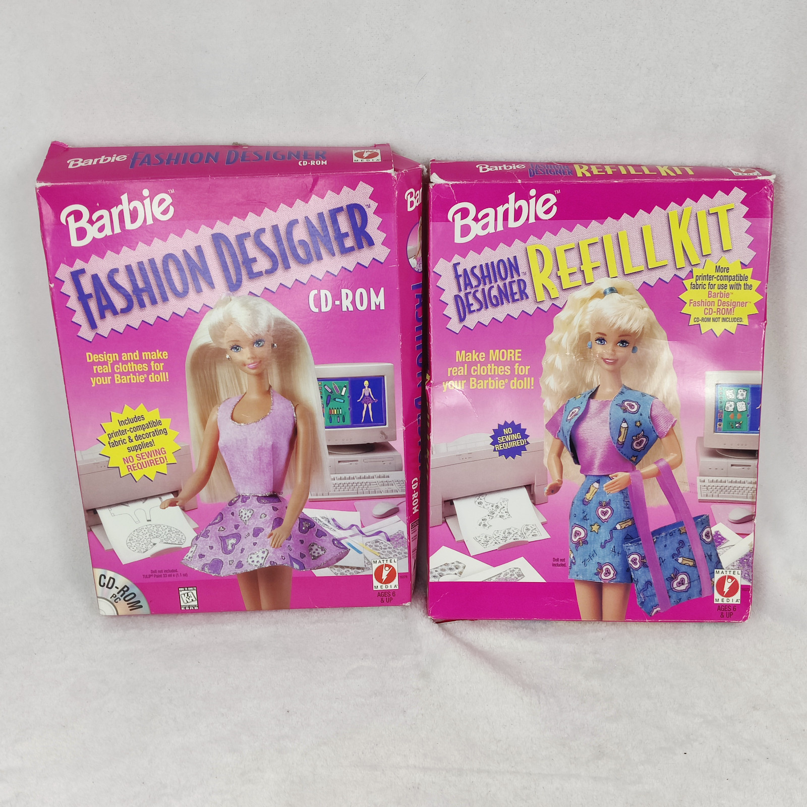 barbie fashion designer windows big box 1996 pc cd-rom