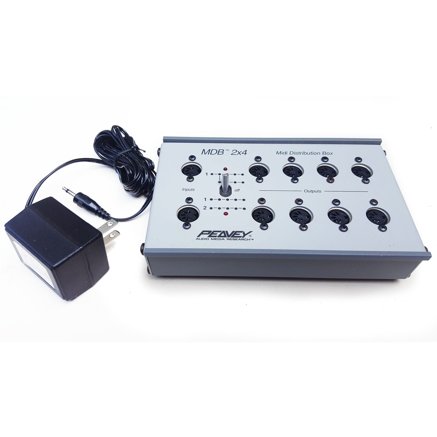 Peavey MDB 2X4 MIDI Distribution Box w/ 9v DC Power Supply