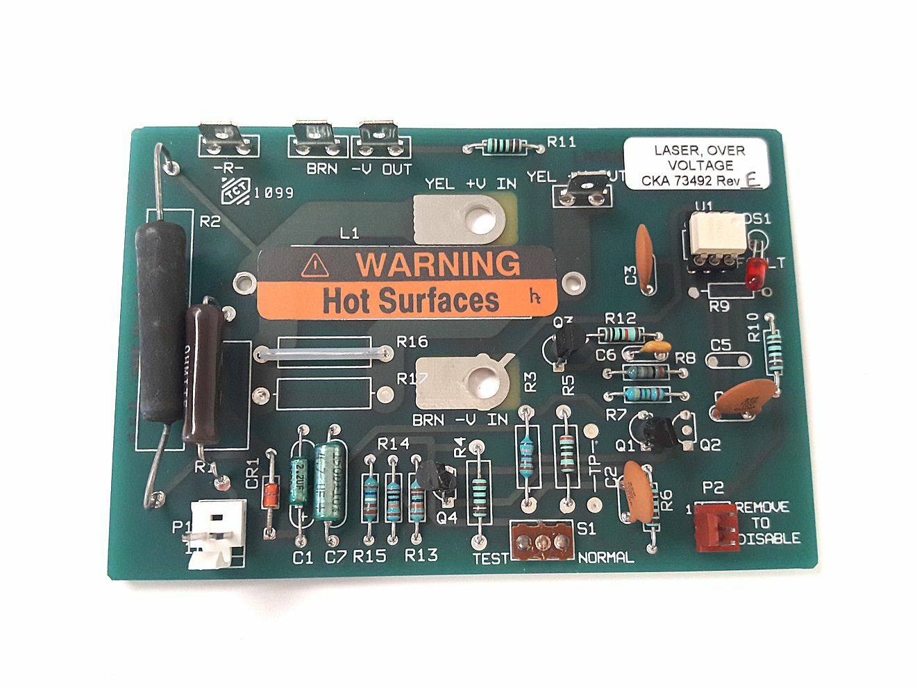ESI Laser Over Voltage Protection Board CKA 73492 Rev. E -Free Shipment-