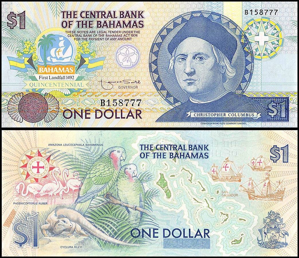 Bahamas 1 Dollar, 1992 ND, P-50, UNC