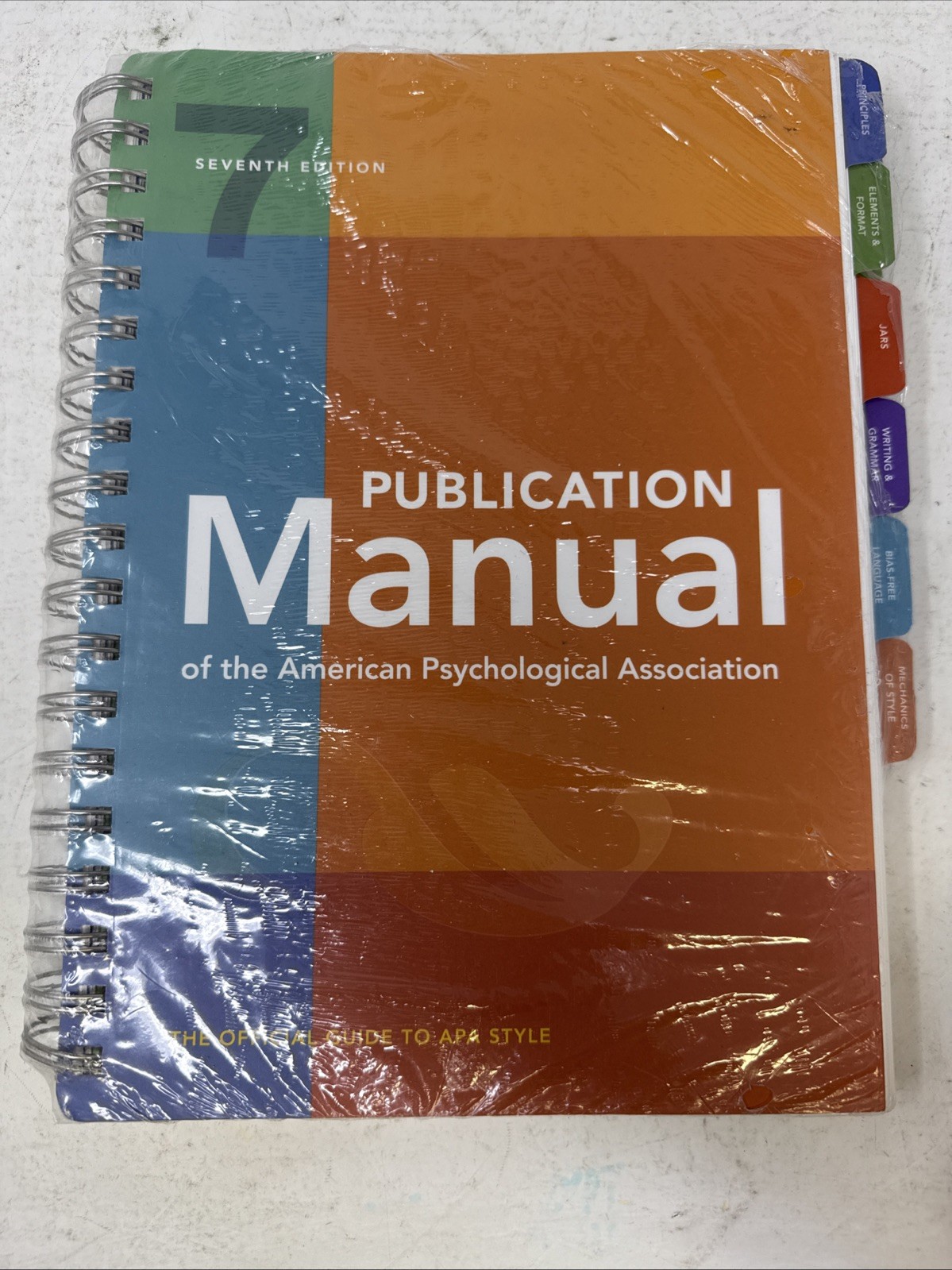 Publication Manual (OFFICIAL) 7th Edition of the American Psychological...