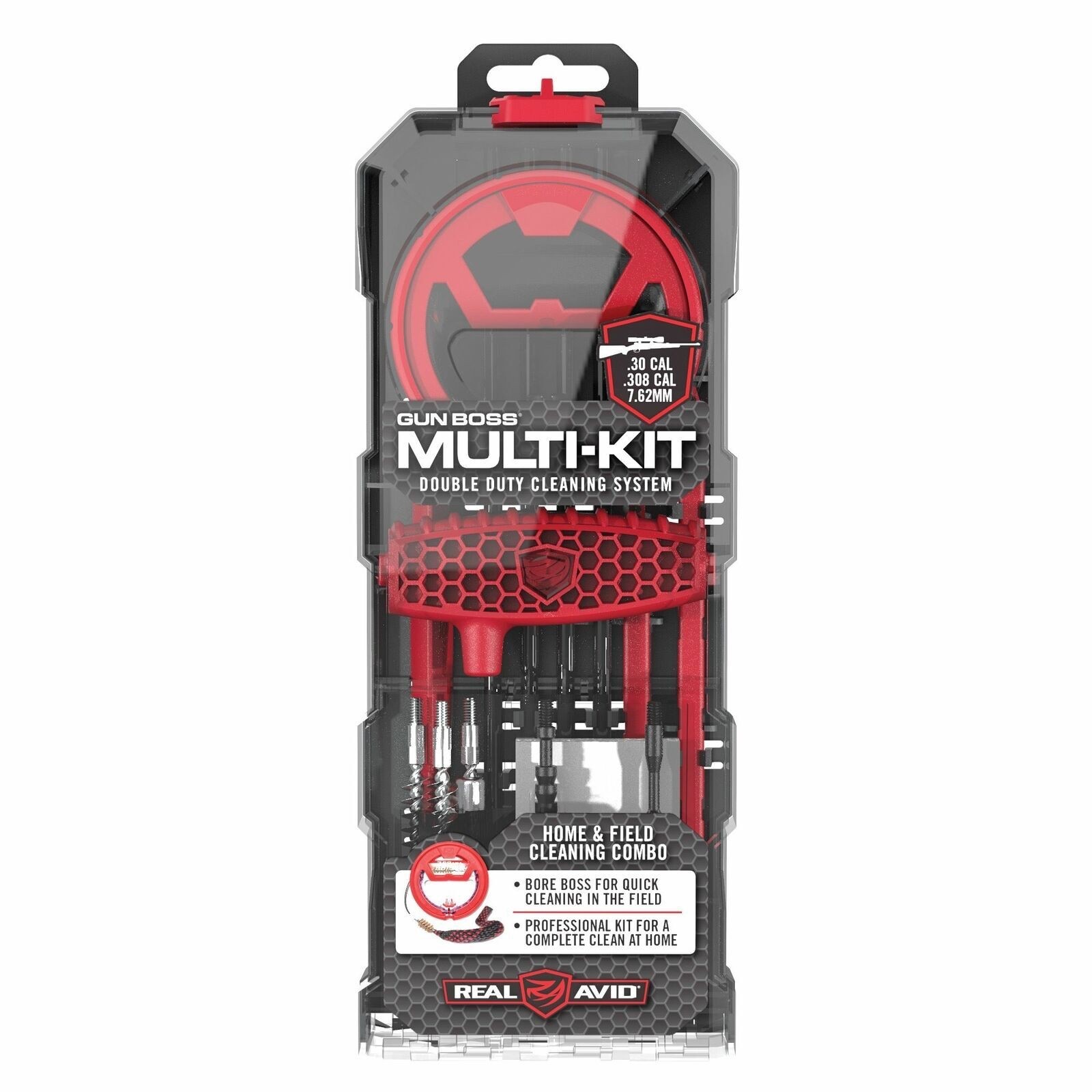 Real Avid Gun Boss Multi-Kit .30/.308/7.62mm Rifle Home and Field Cleaning Kit