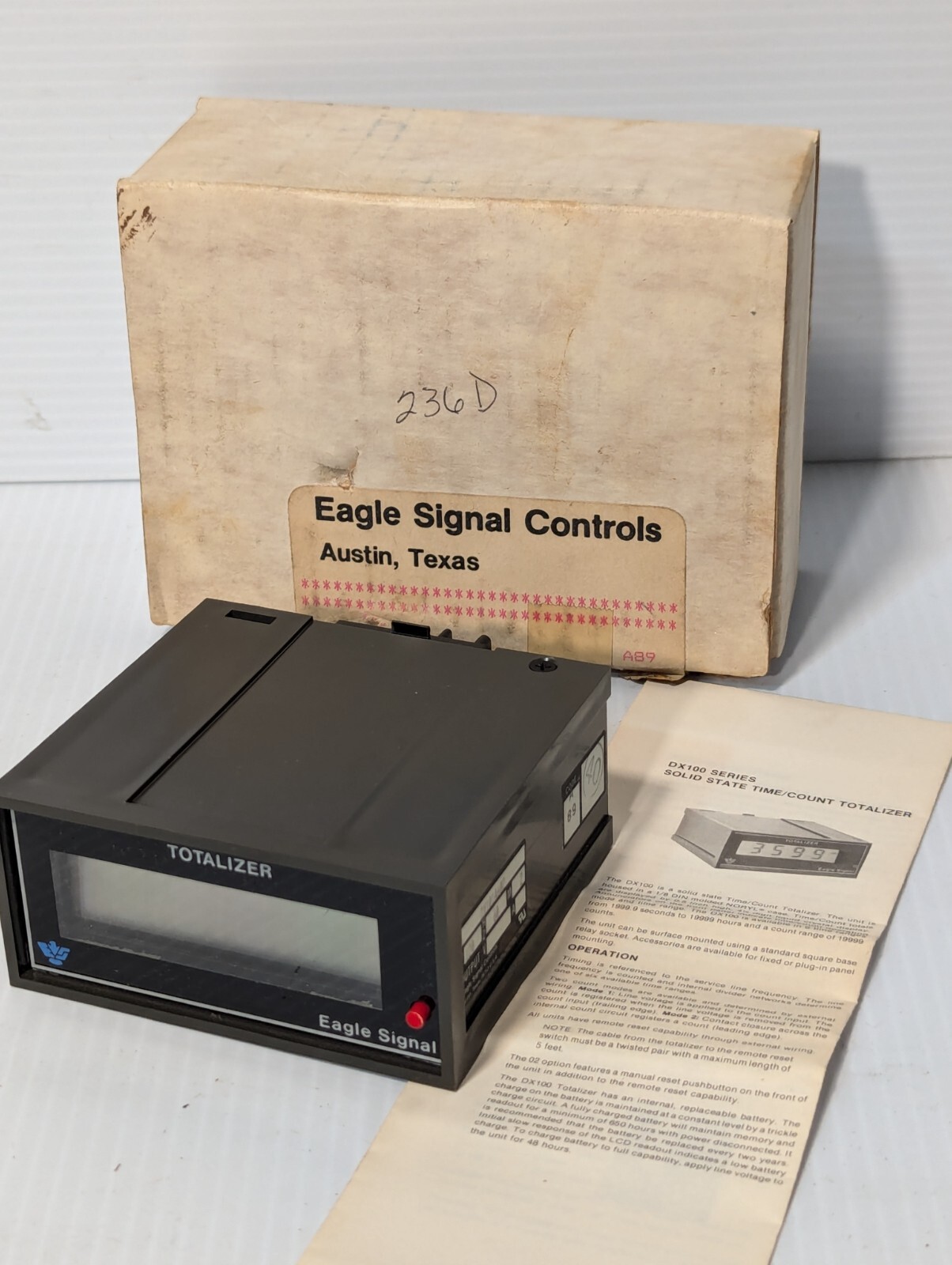 Eagle Signal DX101A602 Solid State Time/Count Totalizer