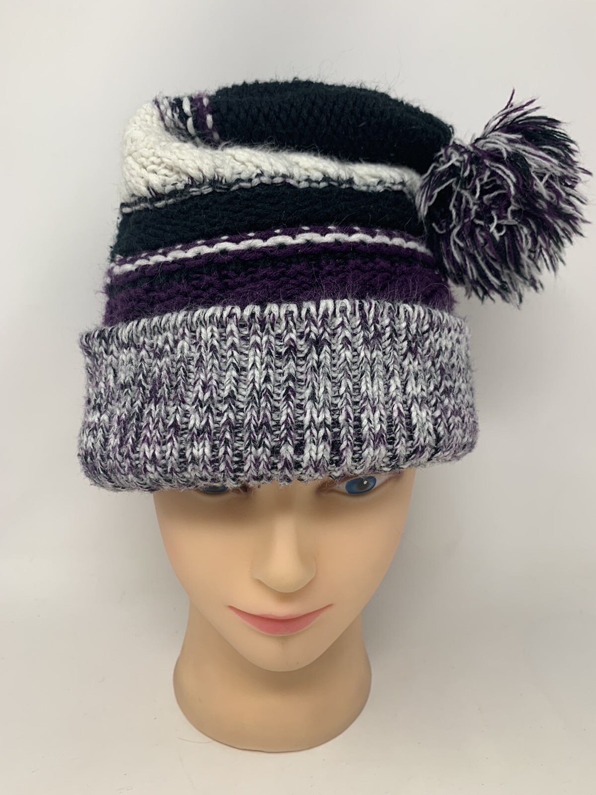 Colorado Rockies Colors MLB Baseball Winter Pom-Pom Hat Beanie Retro Look-RARE